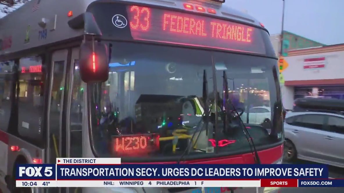 Transportation secretary pushes for improved safety measures in DC